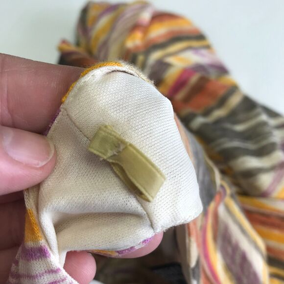 Worth Dress Womens 4 Yellow Orange Purple Faux Wrap V Neck Cold Shoulder Bodycon - Picture 7 of 7